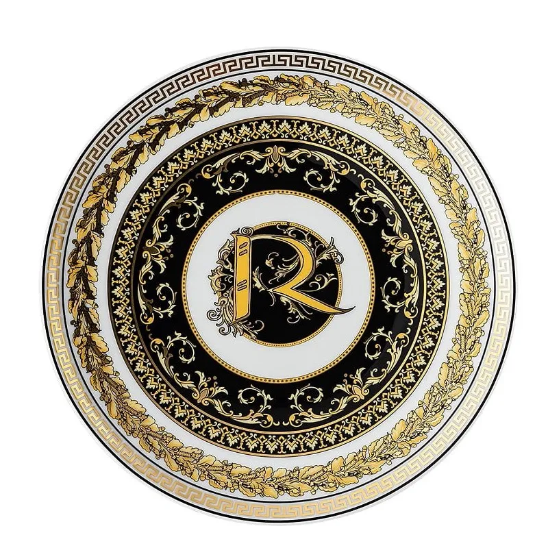 Versace Virtus Alphabet R Piatto Piano 17 cm Sconto