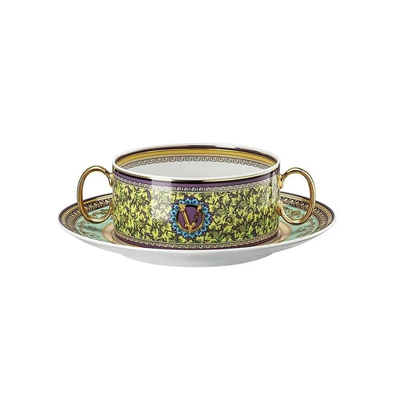 Offerta Del Giorno Versace Barocco Mosaic Tazza Brodo con Piattino