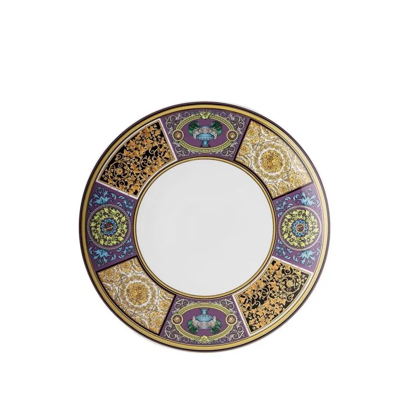 Non Perdere Versace Barocco Mosaic Piatto Piano 28 cm