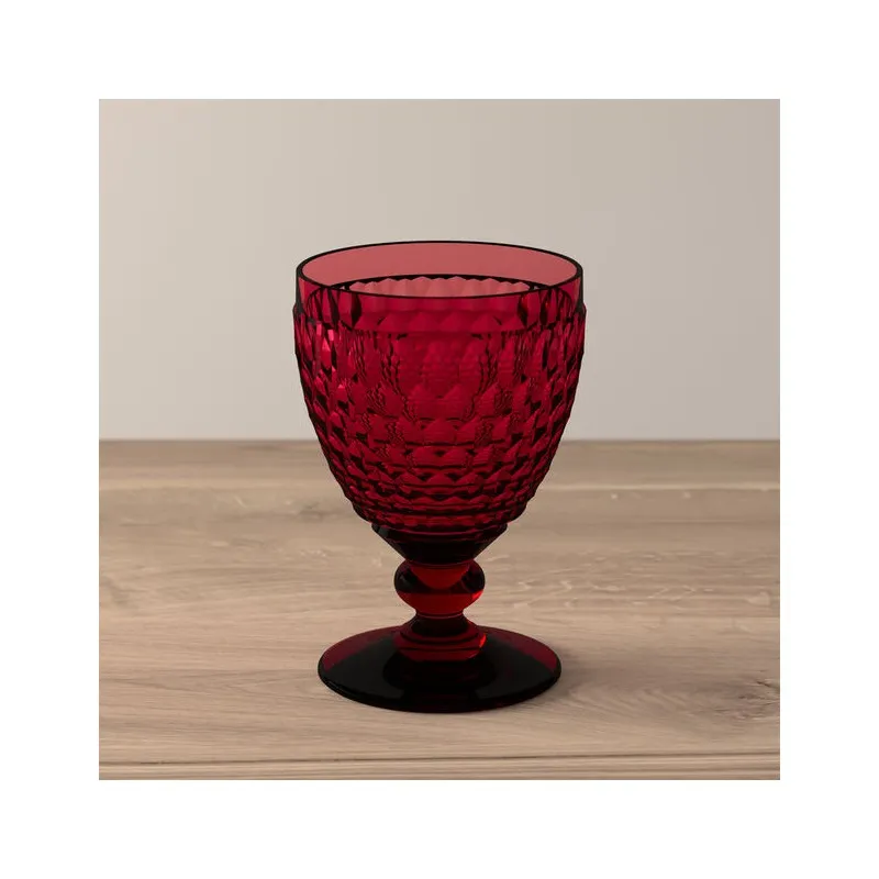 Villeroy & Boch Boston Coloured Set 4 Calici Vino Rosso Rossi 0020 Soddisfatti O Rimborsati