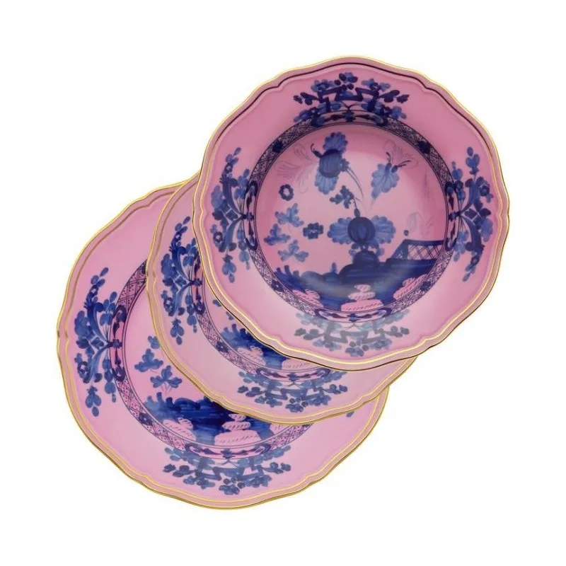 Richard Ginori Oriente Italiano Azalea Filo Oro Posto Tavola 3 Pz Consegna Rapida