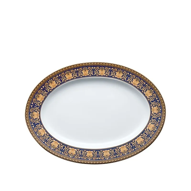 Versace Medusa Blue Piatto Ovale 34 cm Offerta