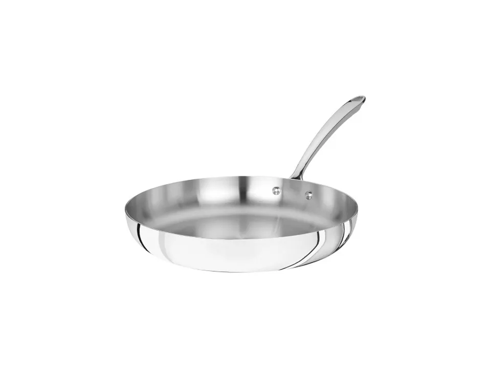 Padella induzione 1907 dritta in alluminio e acciaio lucido,1 manico - ø20 cm Esclusivo