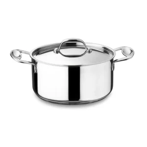 Reso Gratuito Glamour, casseruola fonda 2 manici con coperchio, ø 24 cm