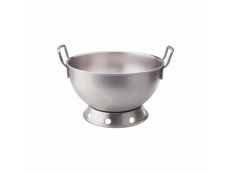 Colapasta sferico in acciaio inox 2 maniglie, ø 36 cm Spedito Oggi