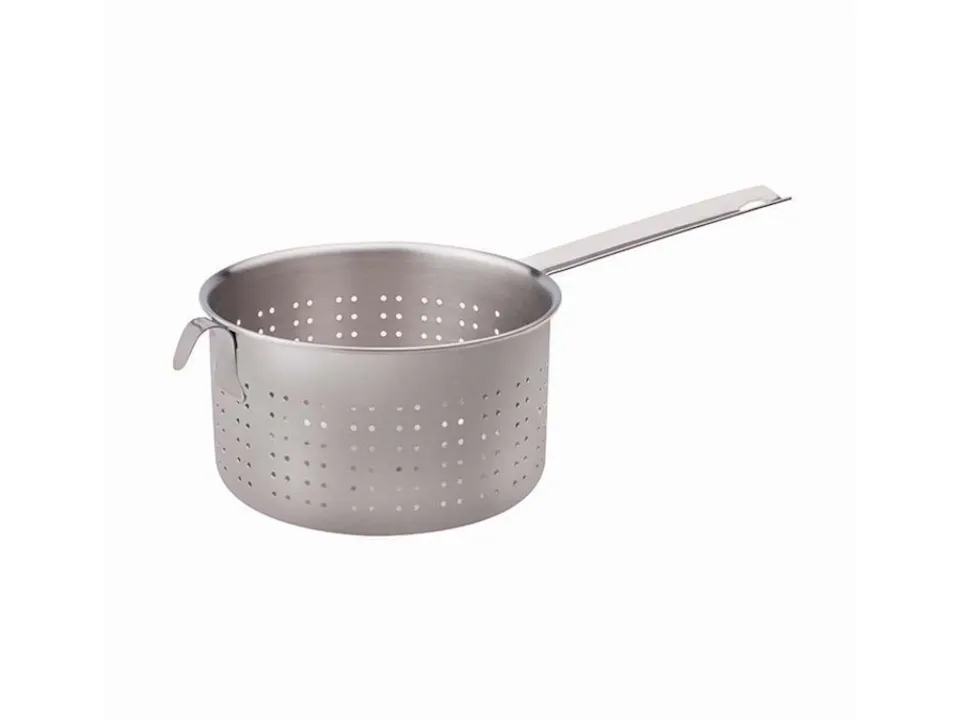 Scaldapasta cilindrico in acciaio inox 1 manico, ø 24 cm Spedito Oggi