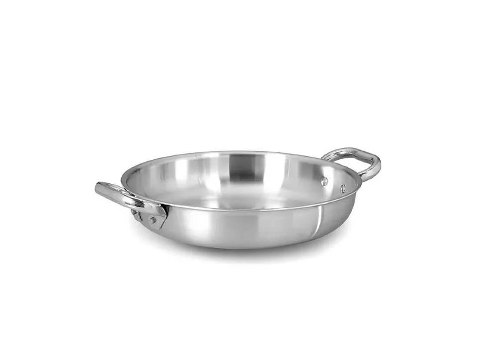 Reso Gratuito Tegame induzione in aluinox 3mm 2 maniglie - ø24 cm