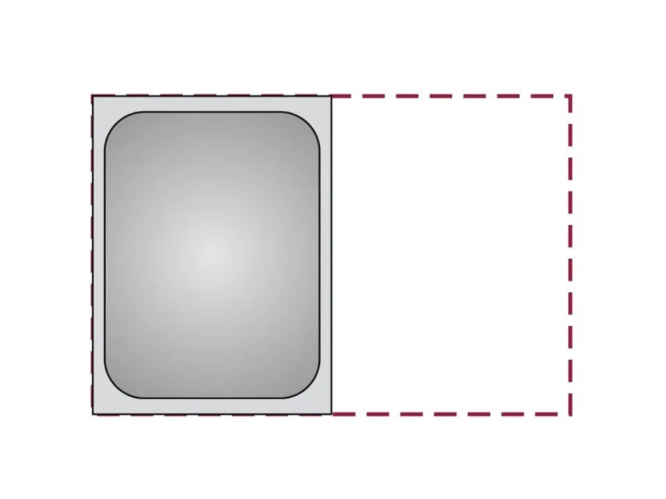 Super Prezzo Gastronorm 1/2, bacinella in acciaio inox 18/10 - h.15 cm