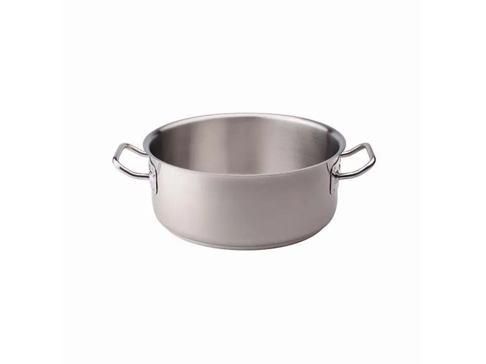 Casseruola bassa in acciaio inox 2 maniglie - ø28 Compra Online