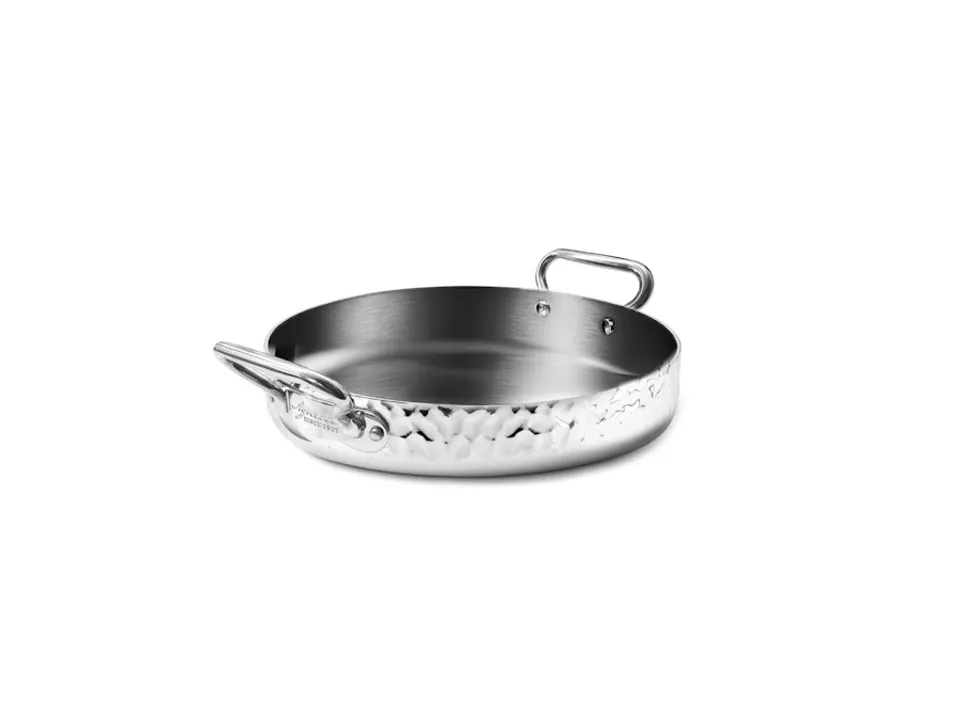 Tegame in aluinox 3ply martellato con 2 maniglie in acciaio inox, ø 28 cm Consegna Rapida