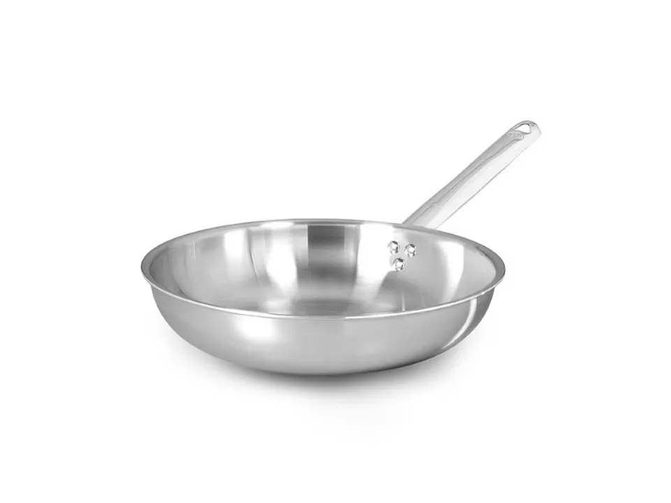 Padella induzione svasata alta in aluinox 1 manico, ø24 cm Compra Online