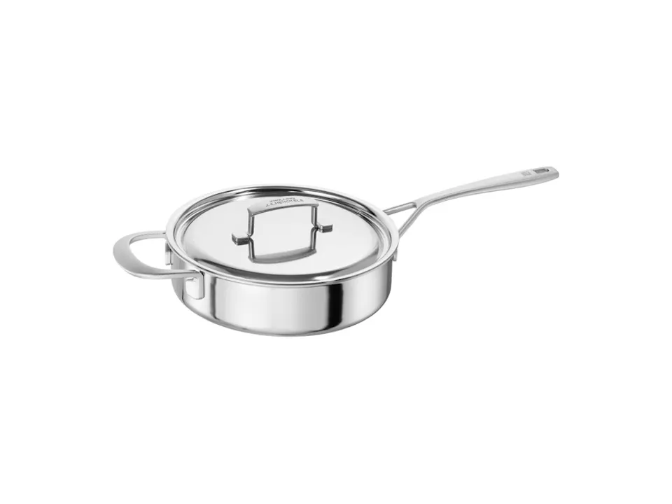 Sensation, tegame con manico e coperchio in acciaio inox, 20 cm- 66007-240 Più Venduto