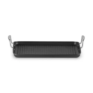 Ultime Pezzi Grill grande rigato in alluminio antiaderente, 35x25 cm