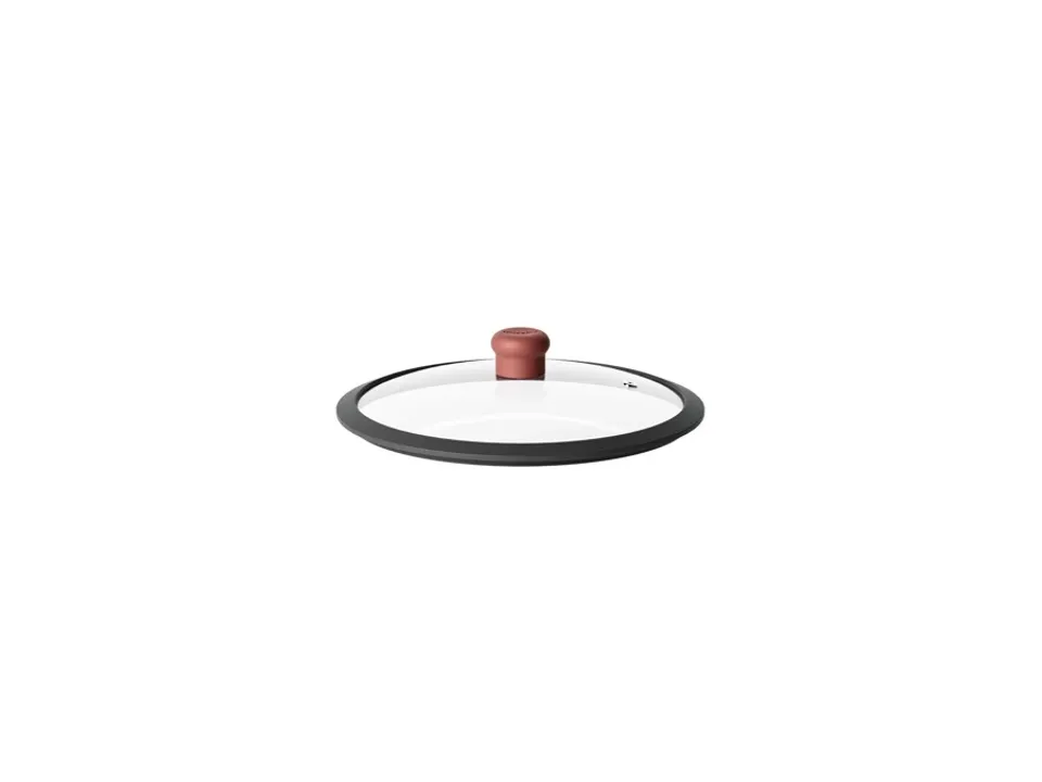 Cook&color, coperchio in vetro ø24 cm, rosso mattone Offerta Speciale