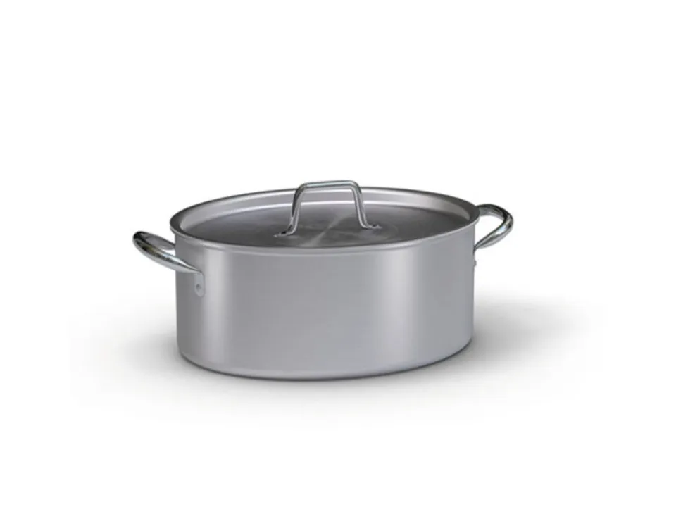 Offerta Casseruola ovale 2 maniglie con coperchio in alluminio