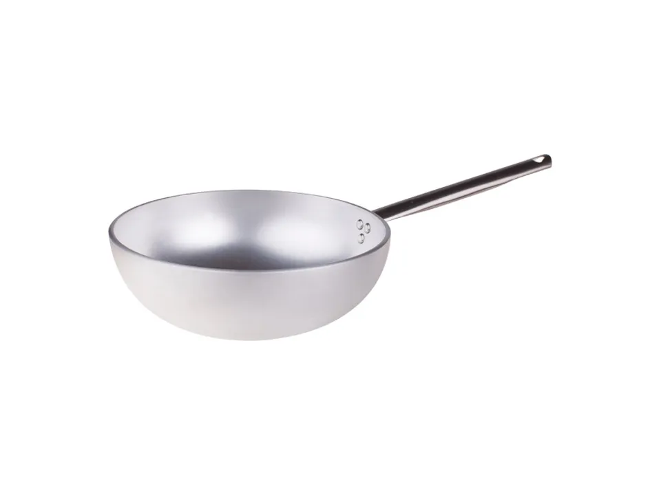 Wok radiante 1 manico con fondo svasato, in alluminio 5 mm, ø 32 cm Consegna Rapida