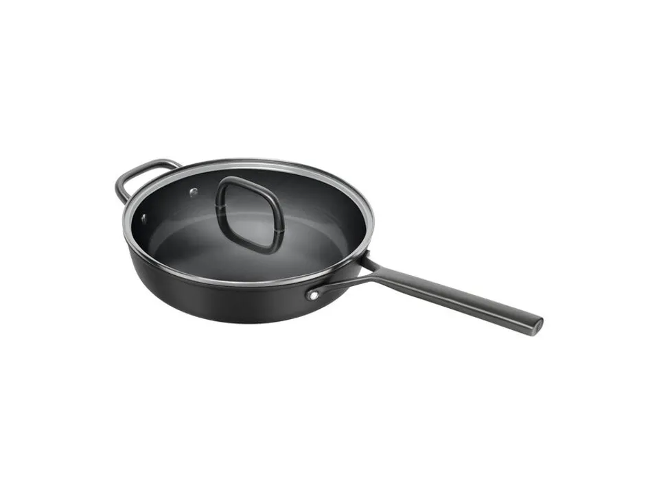 Milano, tegame nero con coperchio in vetro - 28 cm Offerta