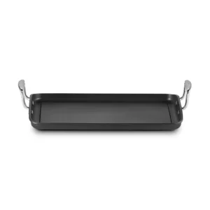 Grill grande liscio in alluminio antiaderente, 35x25 cm Occasione Imperdibile