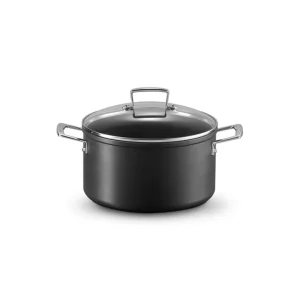 Pentola in alluminio antiaderente con coperchio vetro, ø24 cm Miglior Prezzo