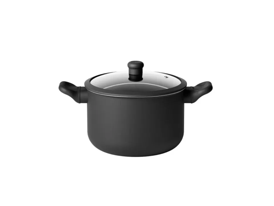 Acquista Ora Cuocipasta con coperchio in vetro "cook&color", ø 22,5 cm - nero