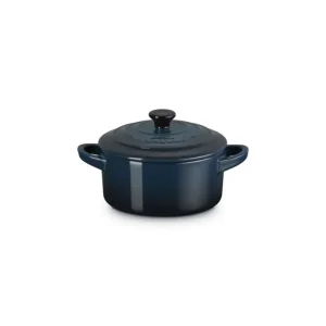 Ultime Pezzi Mini cocotte rotonda in gres vetrificato 10 cm - nuit