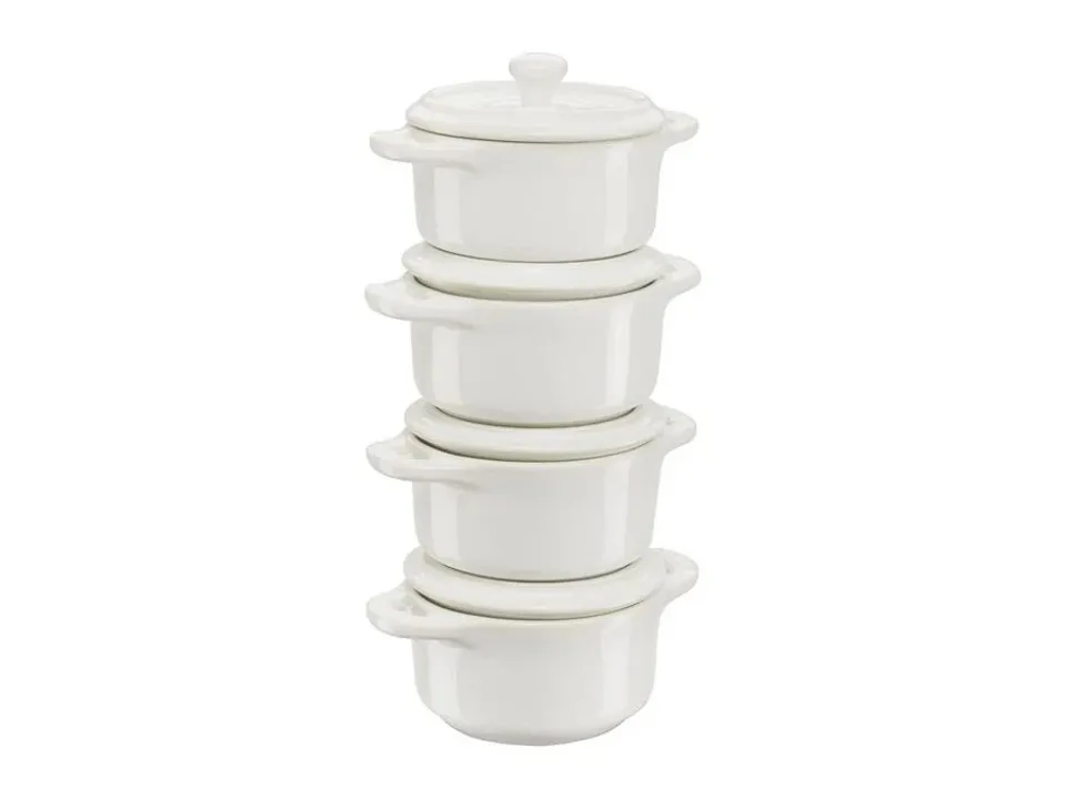 Compra Oggi Stesso Set 4 mini cocotte, avorio