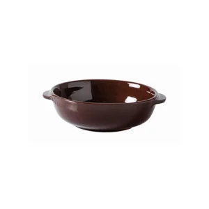 Tegamino in coccio london colore marrone table top, ø cm 17 x 5,5 Saldi
