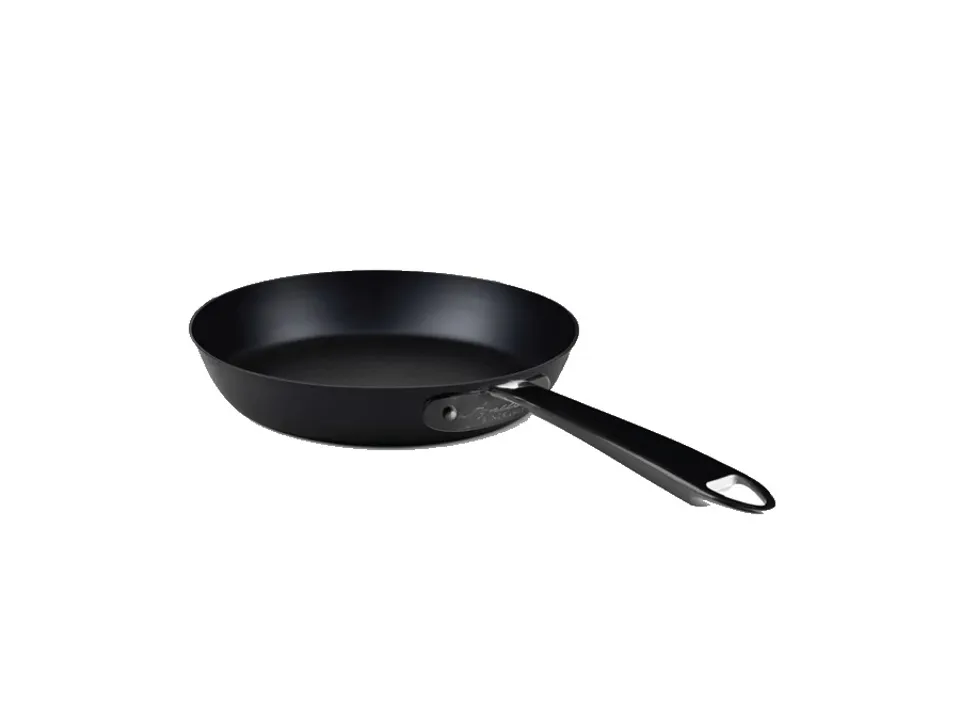 Must-Have Padella in ferro nitrurato 1 manico in inox rivestito pvd nero - ø 24 cm