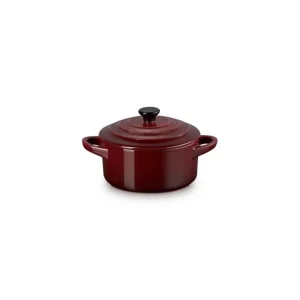 Mini cocotte rotonda in gres vetrificato 10 cm - garnet Quantità Limitata