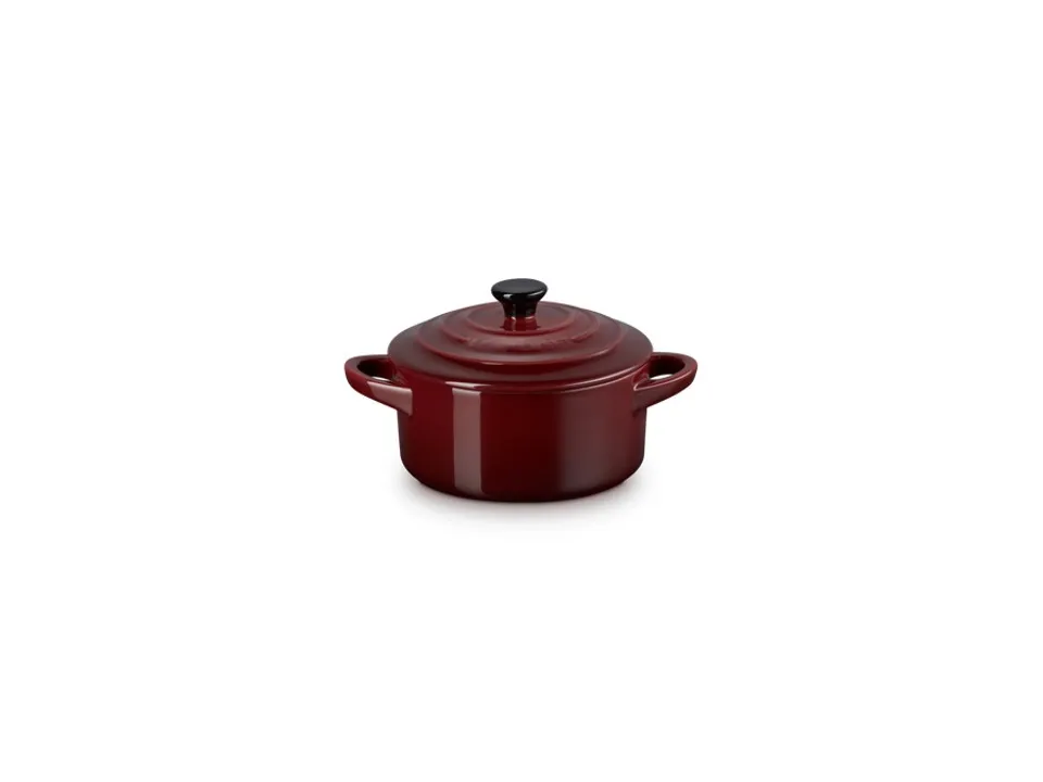 Mini cocotte rotonda in gres vetrificato 10 cm - garnet Quantità Limitata