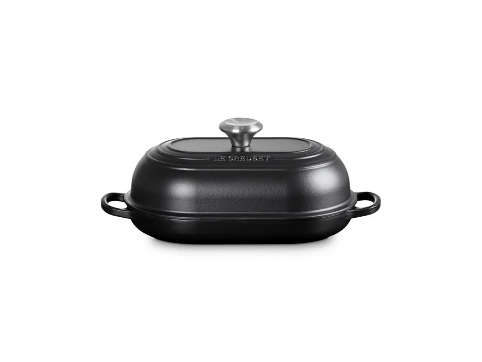 Cocotte ovale per pane in ghisa vetrificata 29 cm - nero matt Sconto