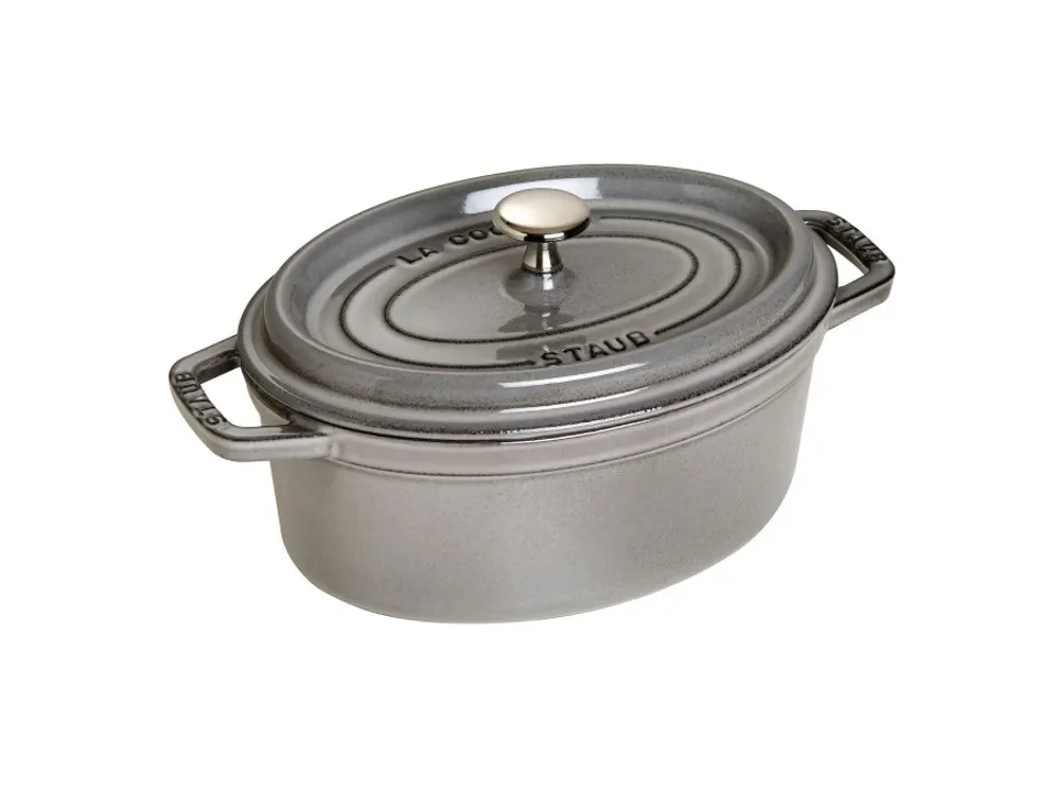 Reso Gratuito Cocotte ovale grigio grafite, 23 cm