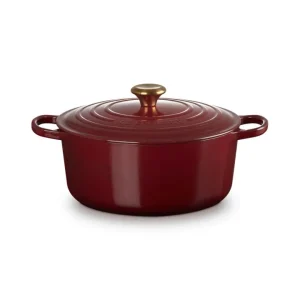 Evolution, cocotte rotonda 28 cm in ghisa vetrificata - garnet Prezzo Ridotto