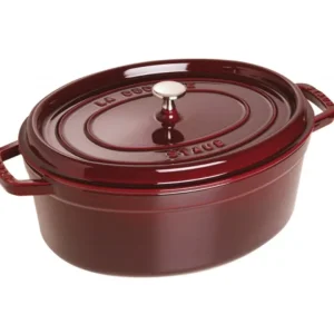 Cocotte ovale rosso granata, 31 cm A Buon Prezzo