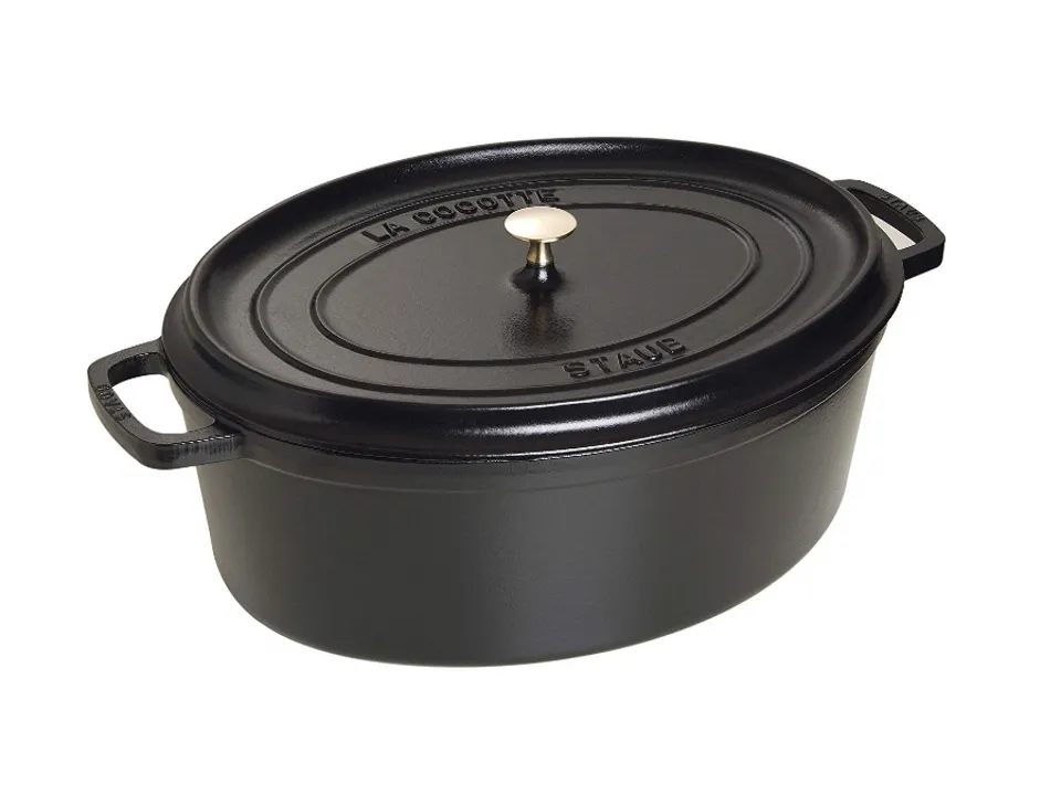 Cocotte ovale nero, 15 cm Più Venduto