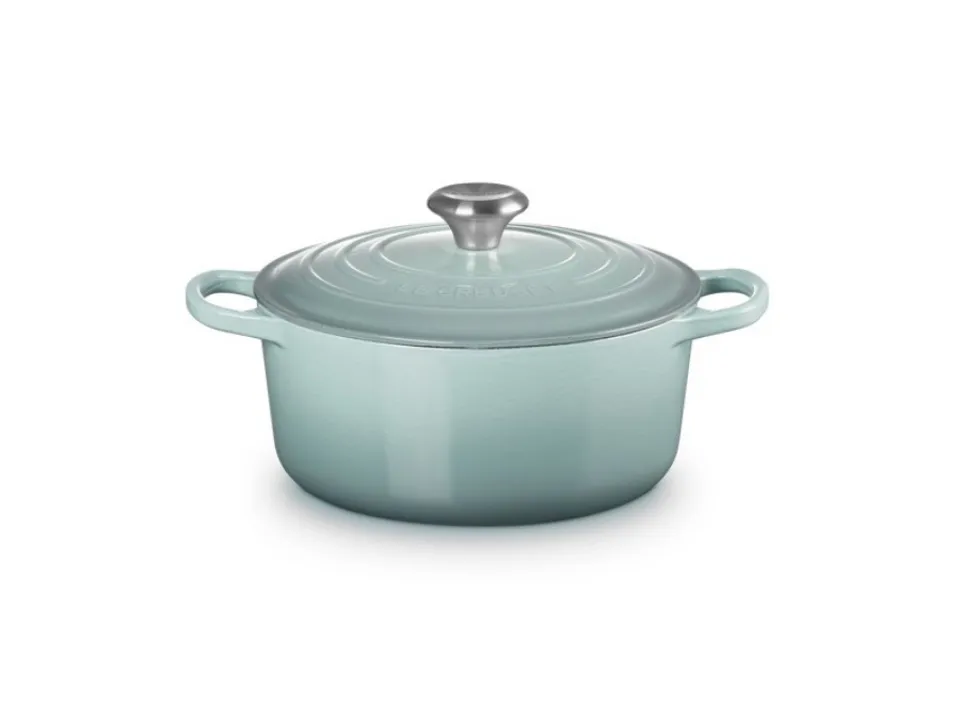 Ultime Pezzi Evolution, cocotte rotonda 28 cm in ghisa vetrificata - sea salt