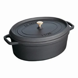 Cocotte ovale nero, 27 cm Consegna Rapida