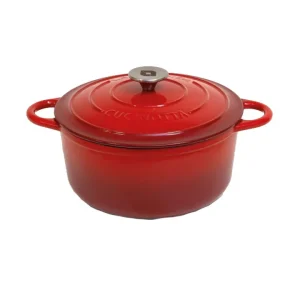 Cucinotta, cocotte tonda in ghisa ø 24 cm - rosso Prezzo Basso