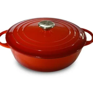 Cocotte ovale in ghisa smaltata con coperchio, 29 x 22 x 11 / 5l Affare