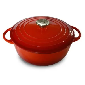 Cocotte bassa in ghisa smaltata con coperchio, ø 26 cm Prezzo Scontato