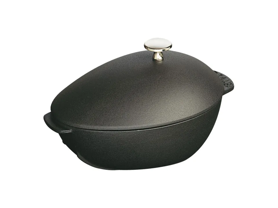 Saldi Cozziera ovale nero, ø 25 cm