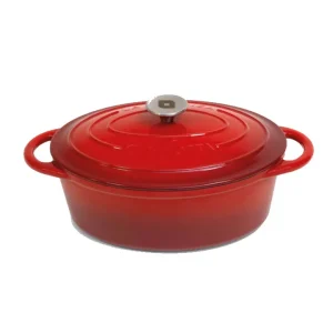 Cucinotta, cocotte ovale in ghisa ø 29 cm - rosso Quantità Limitata