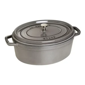 Cocotte ovale grigio grafite, 33 cm Prezzo Conveniente