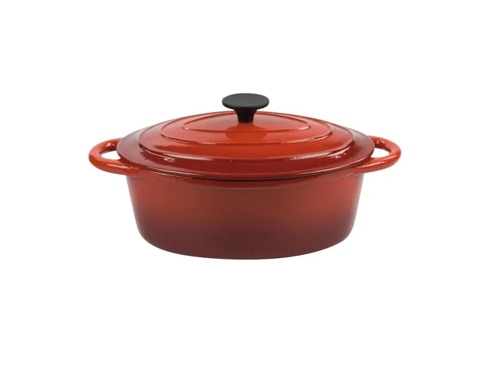 Direttamente Dal Produttore Normandie, casseruola ovale in ghisa smaltata cm 27x33