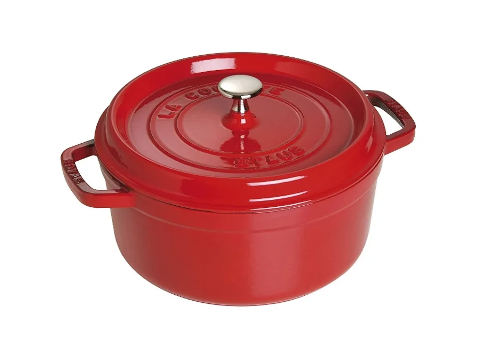Prezzo Conveniente Cocotte rosso ciliegia, ø 28 cm