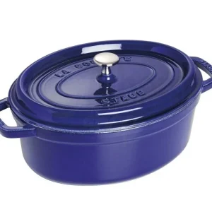 Cocotte ovale blu scuro, 31 cm Reso Gratuito