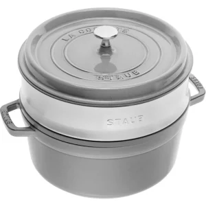 Cocotte con cestello a vapore grigio grafite, ø 26 cm Soddisfatti O Rimborsati