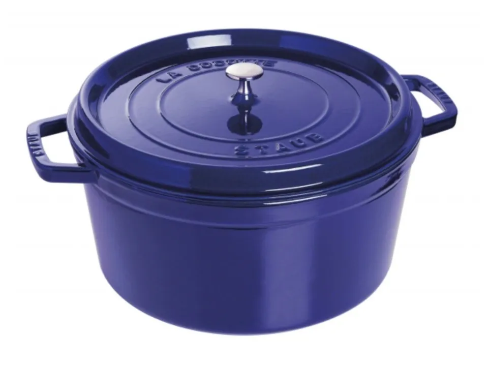 Spedito Oggi Cocotte blu scuro, ø 30 cm