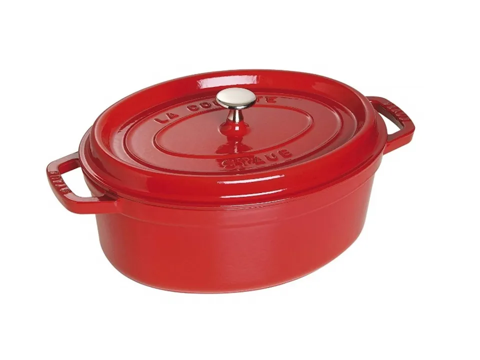 Cocotte ovale rosso ciliegia ø 29 cm Novità