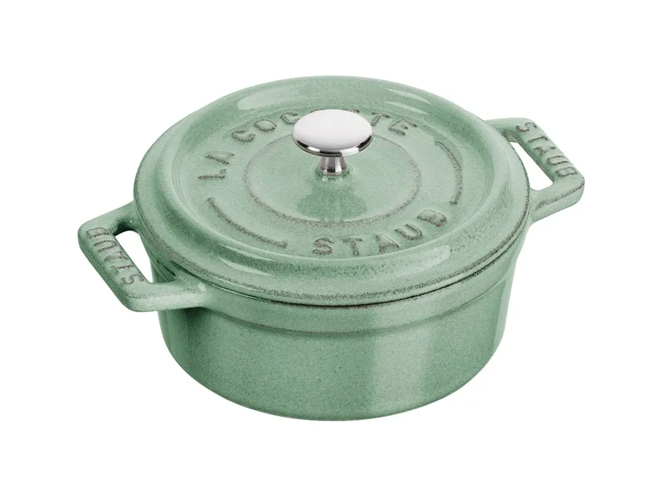 Mini cocotte 10 cm salvia in ghisa Quantità Limitata